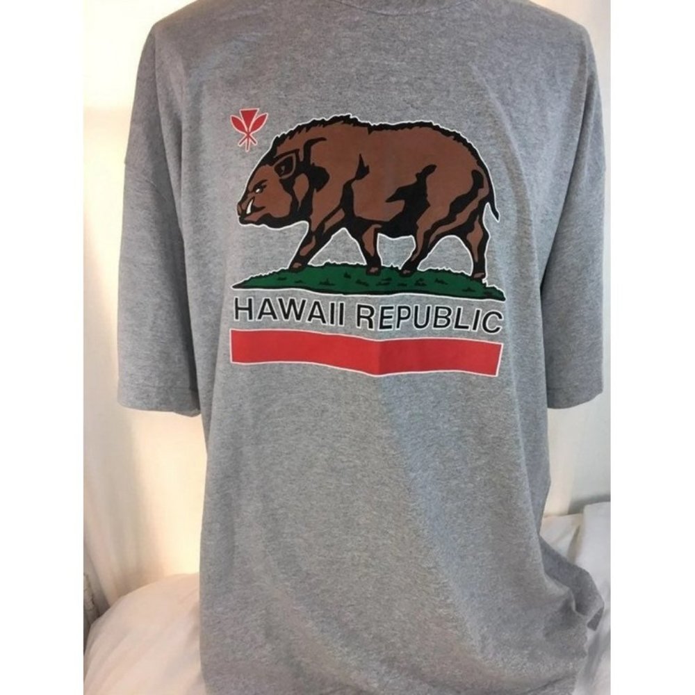 Tommy Bahama Hawaiian Republic Shirt Size 3x Gray